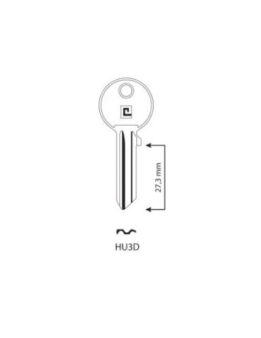 CLE/EBAUCHE HU3D - BOITE DE 100