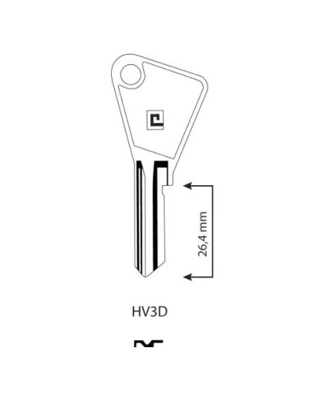 CLE/EBAUCHE HV3D - BOITE DE 100