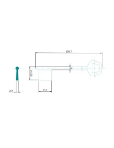 CLE/EBAUCHE JP6 - BOITE DE 10