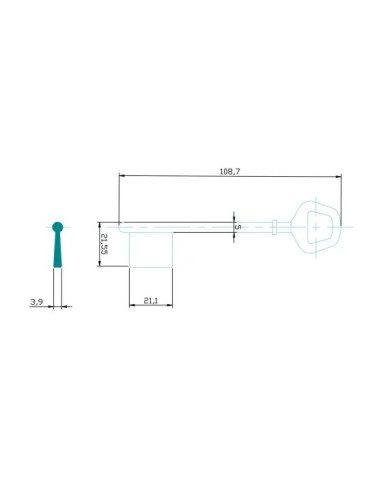 CLE/EBAUCHE JP6 - BOITE DE 10