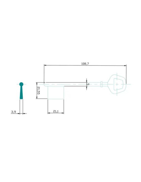 CLE/EBAUCHE JP6 - BOITE DE 10