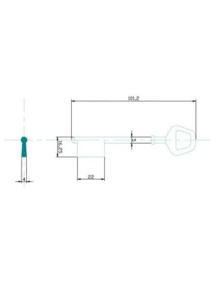 CLE/EBAUCHE JP5 - BOITE DE 10