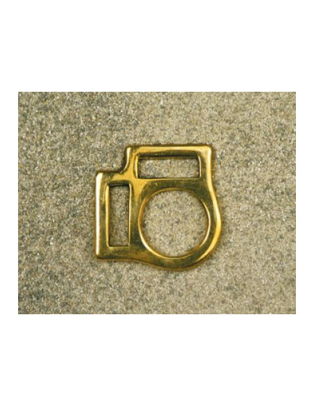 CARRE DE LICOL LAITON SELLERIE REF. 65/2 - 2 PASSANTS