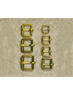 BOUCLE A ROULEAU LAITON SELLERIE DOREE 2