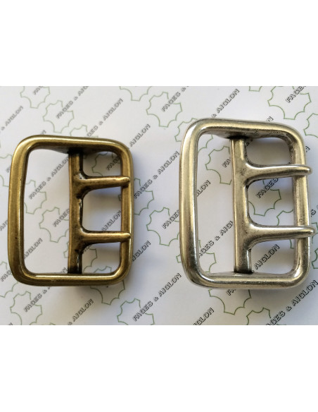 BOUCLE CEINTURE ZAMAK ACIER SI 22014 LARGEUR 40MM