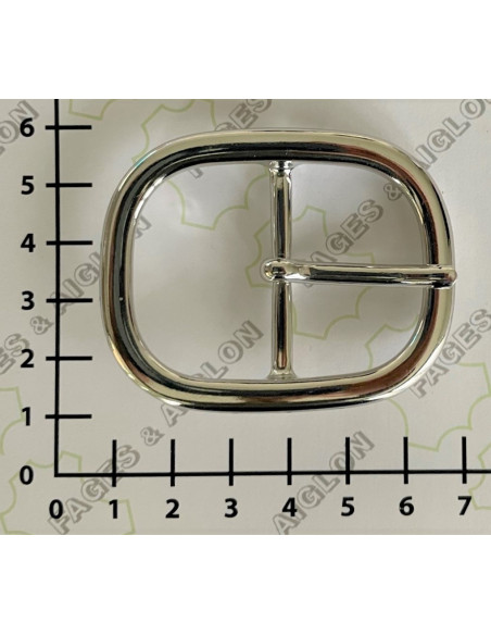 BOUCLE CEINTURE ZAMAK ACIER SI 57272 LARGEUR 35MM NICKEL FREE