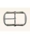 BOUCLE CEINTURE ZAMAK ACIER BYM 101654 NICKEL SATINE