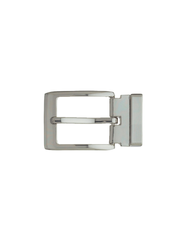 BOUCLE CEINTURE ZAMAK ACIER BYM 101158 LARGEUR 30MM NICKEL