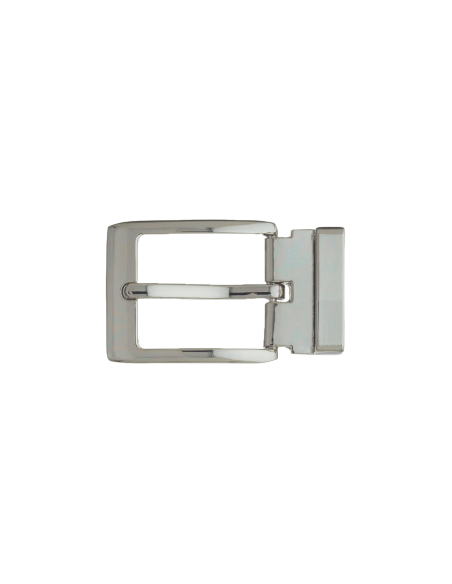 BOUCLE CEINTURE ZAMAK ACIER BYM 101158 LARGEUR 30MM NICKEL