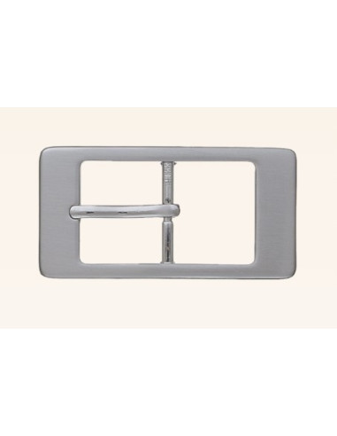 BOUCLE CEINTURE ZAMAK ACIER BYM 101653 LARGEUR 30MM NICKEL SATINE