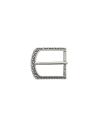 BOUCLE CEINTURE ZAMAK ACIER BYM 101163 VIEIL ARGENT