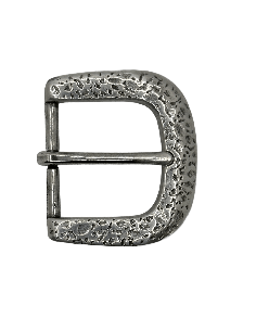 BOUCLE CEINTURE ZAMAK ACIER BYM 100501 LARGEUR 35MM VIEIL ARGENT