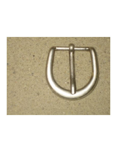 BOUCLE CEINTURE ZAMAK ACIER FB 2540 LARGEUR 25MM VIEIL ARGENT