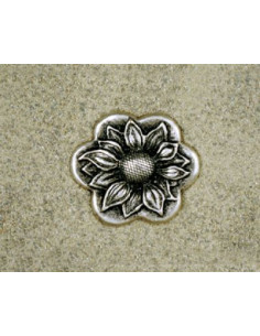 BOUCLE CEINTURE ZAMAK ACIER FB 1826 LARGEUR 40MM VIEIL ARGENT
