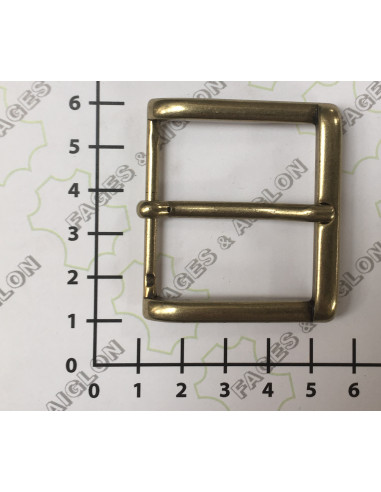 BOUCLE CEINTURE ZAMAK ACIER MG 10095 LARGEUR 40MM
