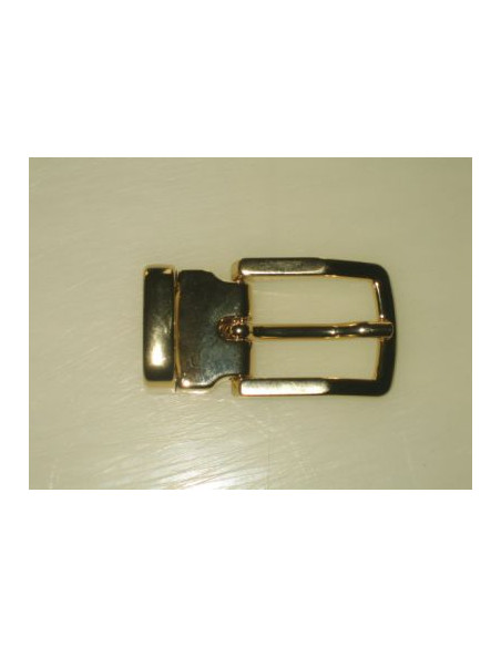BOUCLE CEINTURE ZAMAK ACIER MG 11980 LARGEUR 20MM DORE