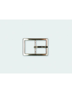 BOUCLE CEINTURE ZAMAK ACIER MG 10280 LARGEUR 30MM NICKEL SATINE