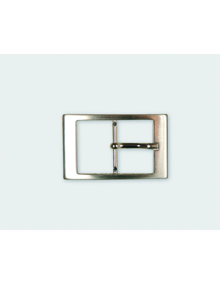 BOUCLE CEINTURE ZAMAK ACIER MG 10675 LARGEUR 35MM NICKEL SATINE