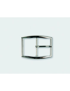 BOUCLE CEINTURE ZAMAK ACIER MG 11536 LARGEUR 35MM NICKEL