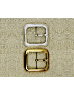 BOUCLE CEINTURE ZAMAK ACIER MG 3907 LARGEUR 40MM
