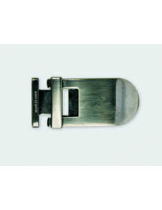 BOUCLE CEINTURE ZAMAK ACIER P1416 LARGEUR 30MM NICKEL SATINE