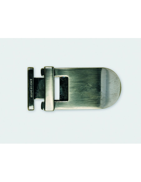BOUCLE CEINTURE ZAMAK ACIER P1416 LARGEUR 30MM NICKEL SATINE
