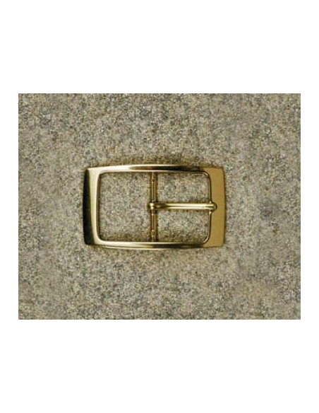 BOUCLE CEINTURE LAITON MIL 776 LARGEUR 35MM DORE