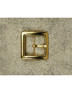 BOUCLE CEINTURE LAITON MIL 622 LARGEUR 40MM DORE