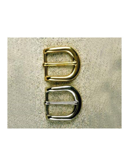 BOUCLE CEINTURE LAITON MIL 568 LARGEUR 35MM NICKEL SATINE