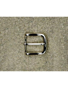 BOUCLE CEINTURE LAITON MIL 569 LARGEUR 35MM NICKEL SATINE