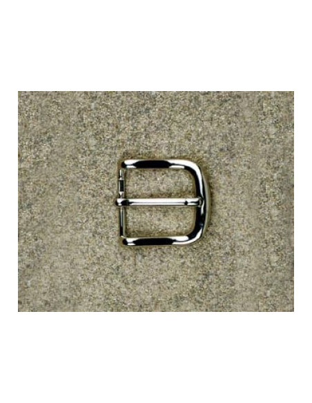 BOUCLE CEINTURE LAITON MIL 569 LARGEUR 35MM NICKEL SATINE