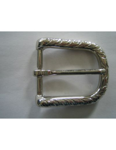 BOUCLE CEINTURE LAITON OS 4995 LARGEUR 30MM NICKEL