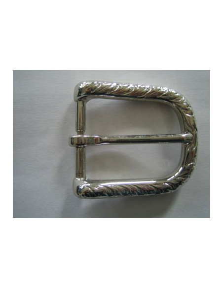 BOUCLE CEINTURE LAITON OS 4995 LARGEUR 30MM NICKEL