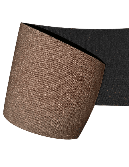 ELASTIQUE 15CM - BICOLORE NOIR/MARRON