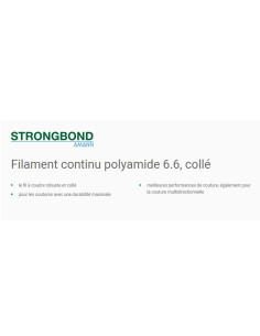 FIL STRONGBOND 40 - BOB 3500M - NOIR-BLANC