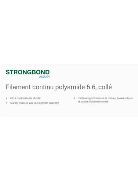 FIL STRONGBOND 40 - BOB 3500M - NOIR-BLANC