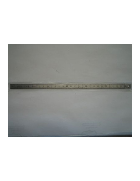 REGLET ACIER INOXYDABLE - FLEXIBLE - 1 FACE CM-MM - 1 FACE CM-MM-½MM