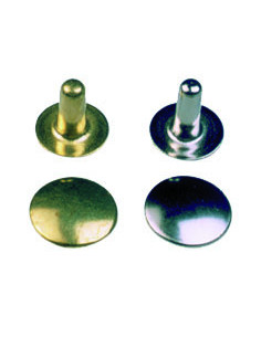 RIVET LAITON N°8 LONG COMPLET Ø10.7MM PIED 12.4MM PAR 100