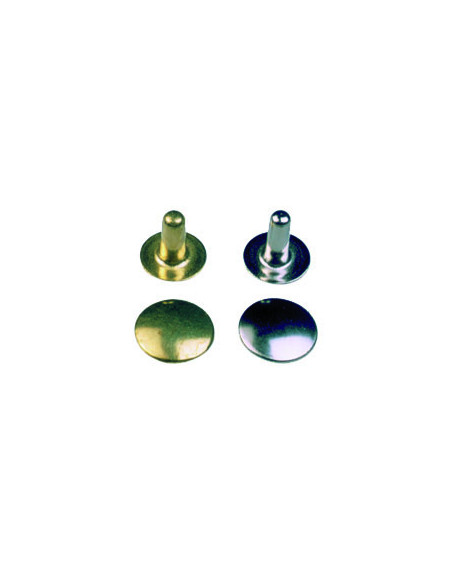RIVET LAITON N°9 TRES LONG COMPLET Ø13MM PIED 15.4MM PAR 100