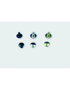 RIVET LAITON 15G11 COMPLET Ø6.8MM PIED 11MM PAR 100