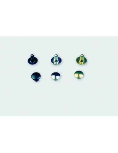 RIVET LAITON 15G11 COMPLET Ø6.8MM PIED 11MM PAR 100