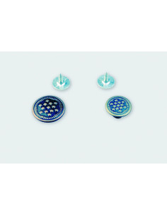 BOUTON JEAN A CLOU DIAMETRE 17MM MOTIF ETOILES A FRAPPER PAR 100