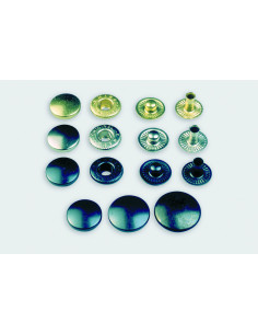 BOUTON-PRESSION FLOX 4/3 Ø CALOTTE 12MM LAITON PAR 1000