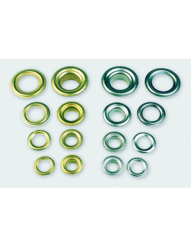 OEILLET BACHE LAITON 33/6 Ø INT 10.8MM EXT 21MM PAR 1000