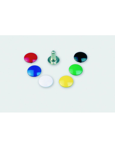 CALOTTE RIVET LAITON N°9 VERNI Ø13MM POUR RIVET MALE N°9 PAR 1000