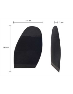 PATIN - DEMI-SEMELLE CAOUTCHOUC ANIC/SEMLUX 2MM - TOPY