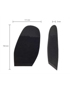 PATIN - DEMI-SEMELLE CAOUTCHOUC ANIC/SEMLUX 2MM - TOPY 2