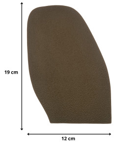 PATIN - DEMI-SEMELLE CAOUTCHOUC TOPGUM CREPE 1.8MM TAILLE H3 - TOPY