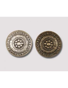 GARNITURE - CONCHO ROND A RIVETER WESTERN REF. MG 3859