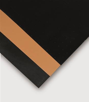 301 - PLAQUE  1.8MM - 63 X 73CM - noir-marron-beige